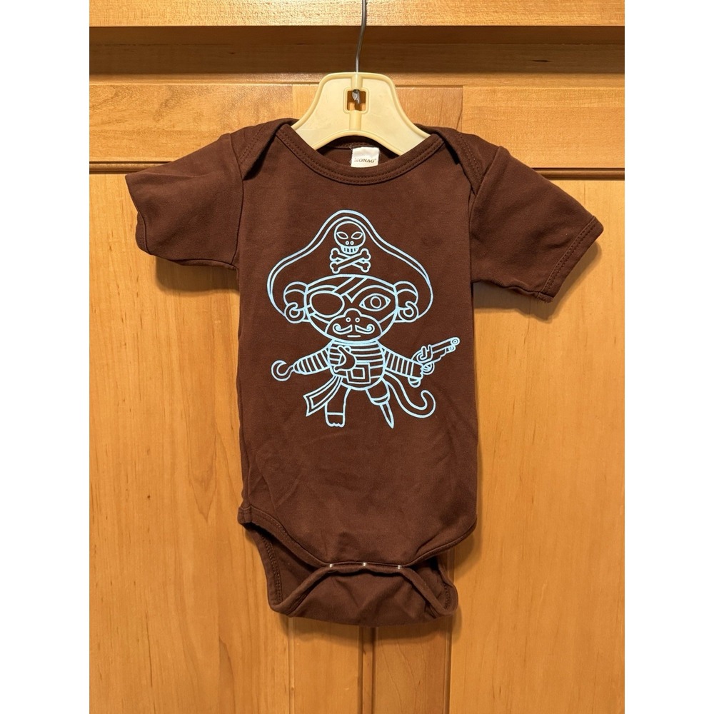 MONAG "ARRRR" Pirate One Piece Size 6-12months Beach Summer Party Unisex